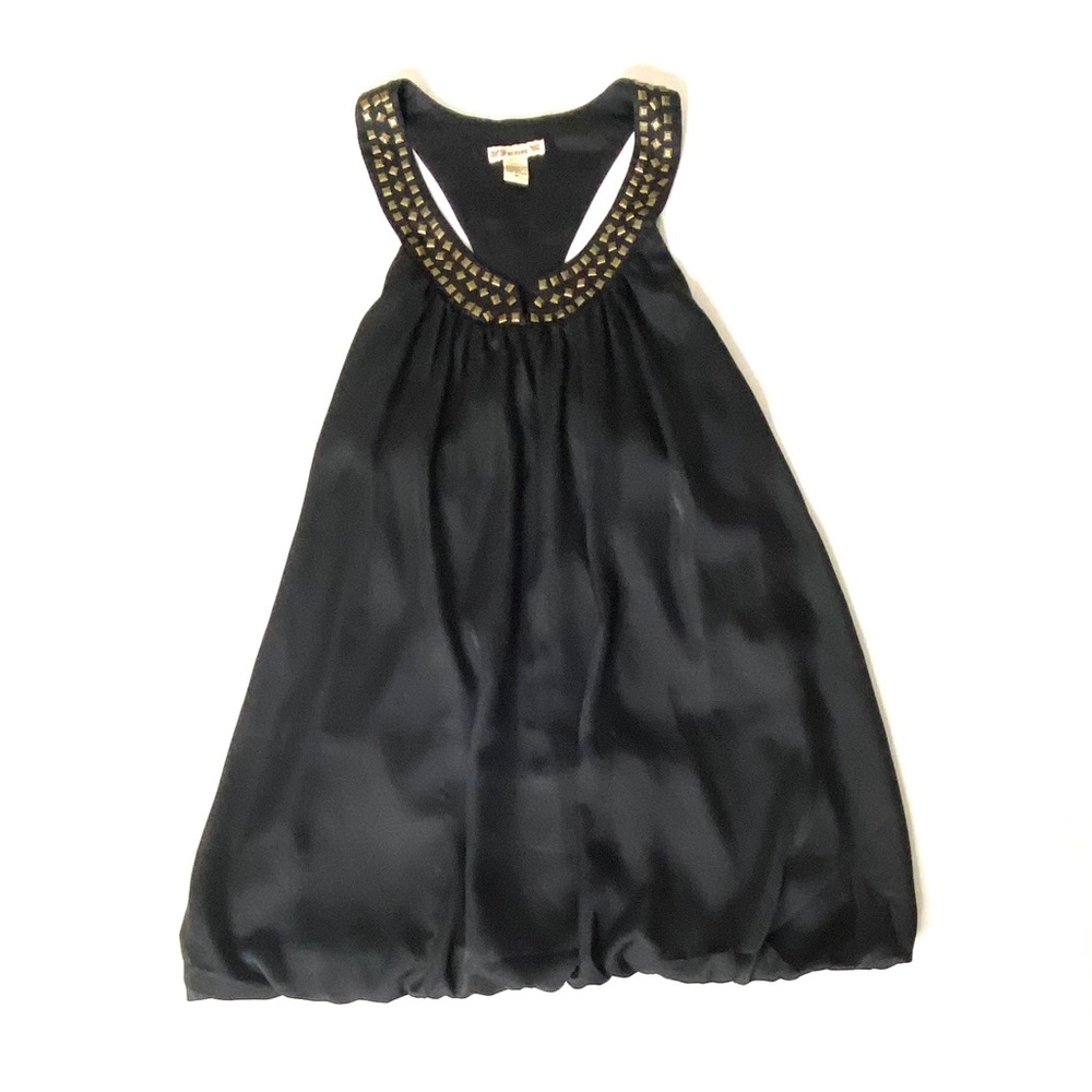 Forever21 Black Jersey Studded Balloon Tback Dress